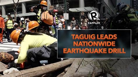 taguig earthquake|IN PHOTOS: Earthquake drill in Taguig .